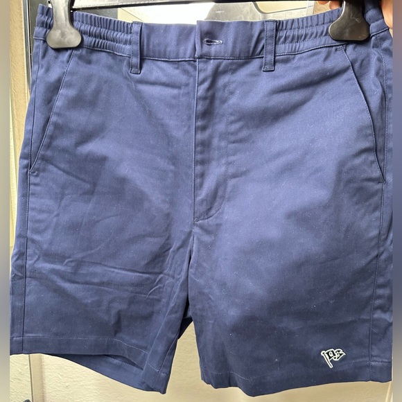 NWT Quiet Golf men’s Golf shorts Navy Blue With partial elastic waist drawstring - Picture 5 of 13